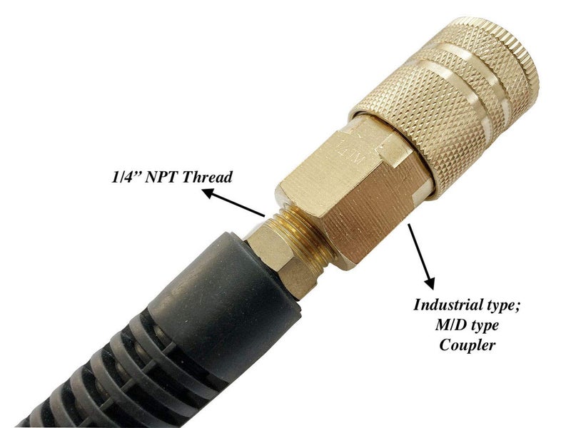 SANFU 1/4-Inch Brass Female Industrial Coupler  Air Hose Fittings 1/4-Inch Female Threads Quick Connector Air Coupler with Storage Case  10-Pack - Image 5